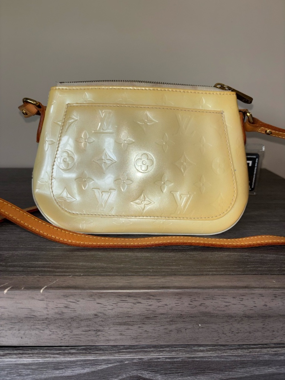 Louis Vuitton Yellow Patent Leather monogram Crossbody